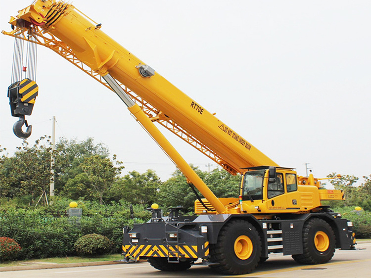 Oriemac  Rough Terrain Crane RT70E, Chinese 70ton Mobile Rough Terrain Crane with High Flexibility with Lifting Machinery