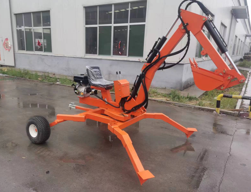 Chinese Factory 9hp 15hp ATV Backhoe Excavator, ATV Mini Backhoe, ATV Towable Backhoe