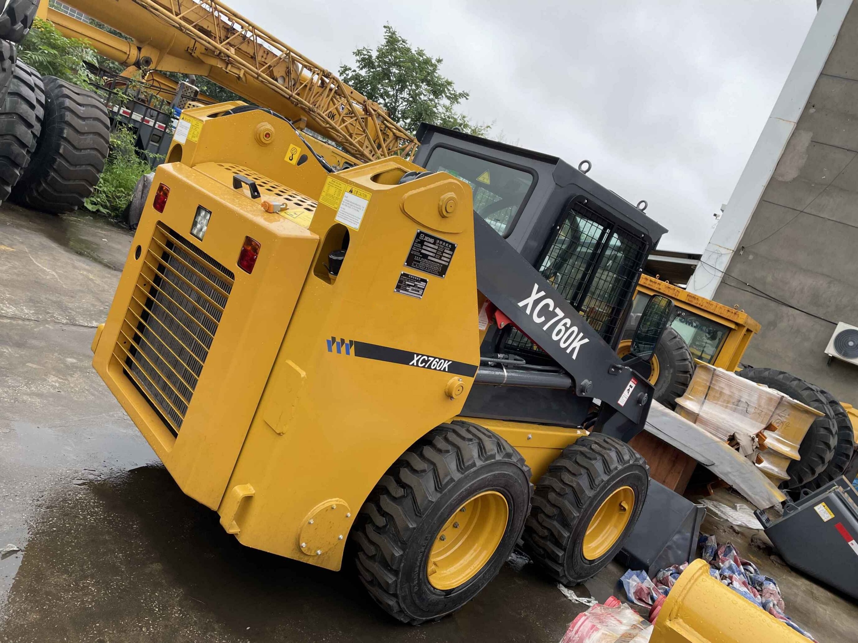 XC760K Skid Steer Loader with Yanmar 4TNV98T Engine Stage III Mini Skid Loader for Sale