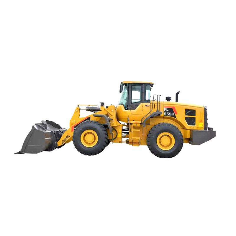 Multifunctional 5 Ton Mini  Wheel Loader FL959H with Sweeper Road Sweeping Machine and spare parts