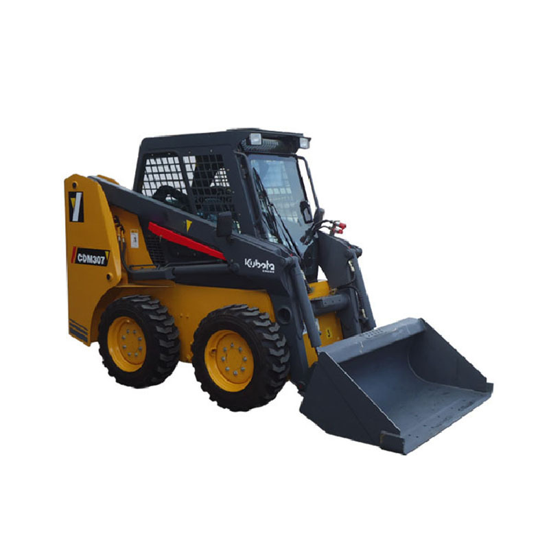 Lonking Mini Skid Steer Loader CDM312 With AC Snow Blower