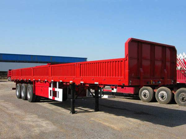 Three Axles semi trailer 60tons Excavator lowbed trailer for transportation