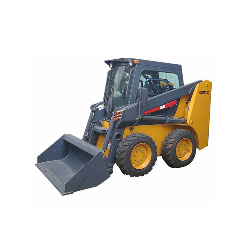 Lonking Mini Skid Steer Loader CDM312 With AC Snow Blower