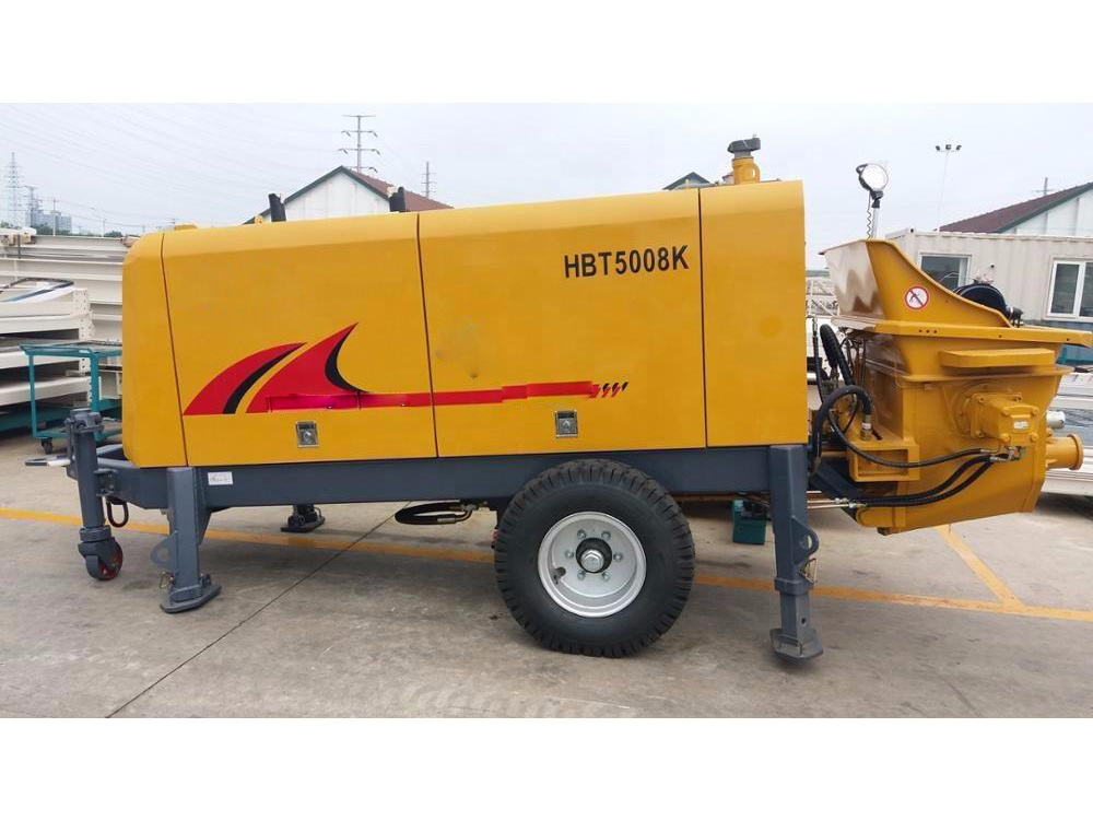 Hot Selling Trailer Pump Concrete HBT5008V New Trailer Concrete Pump