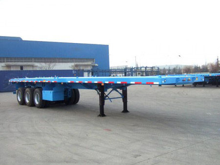 Three Axles semi trailer 60tons Excavator lowbed trailer for transportation