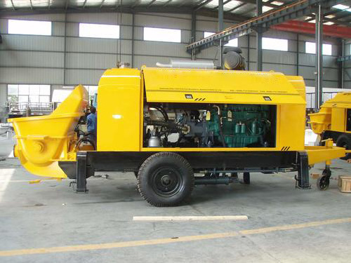 Hot Selling Trailer Pump Concrete HBT5008V New Trailer Concrete Pump