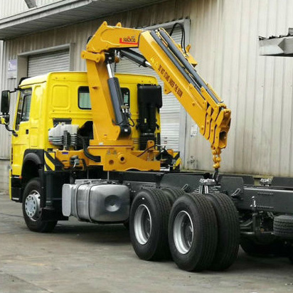 HOWO Official 16 Ton New Hydraulic Knuckle Boom Truck Crane Trailer Crane SQ16ZK4Q Price