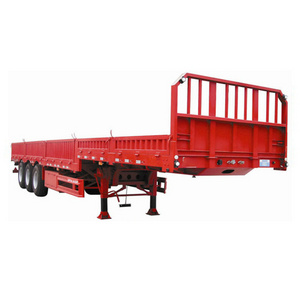 Three Axles semi trailer 60tons Excavator lowbed trailer for transportation