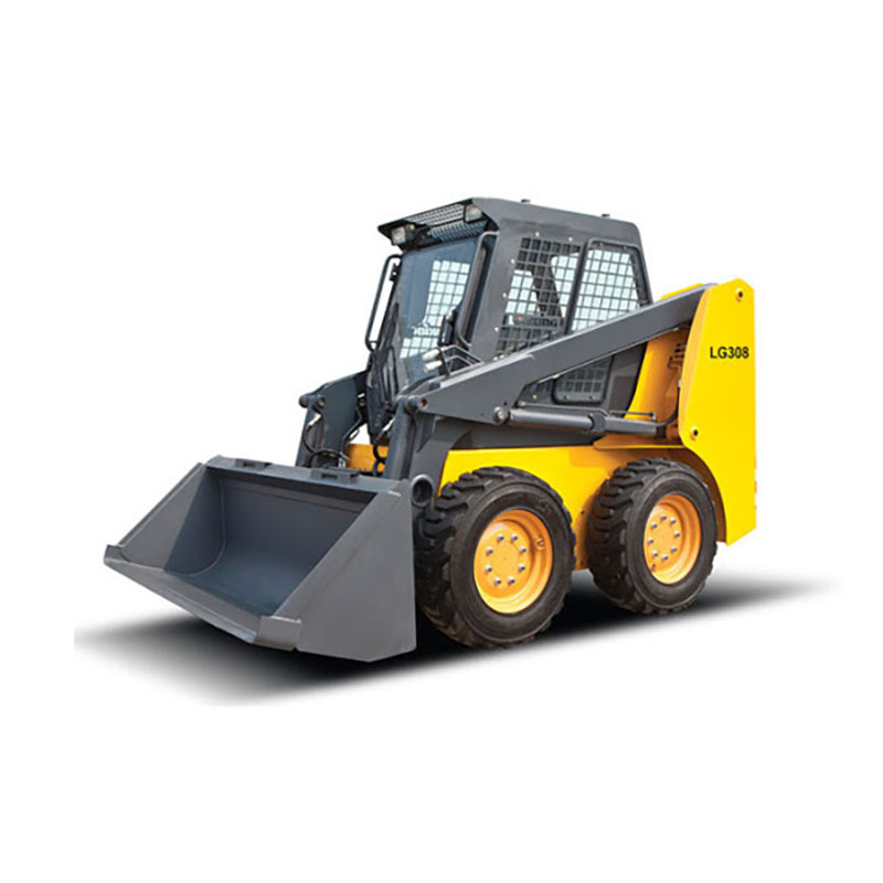 Lonking Mini Skid Steer Loader CDM312 With AC Snow Blower