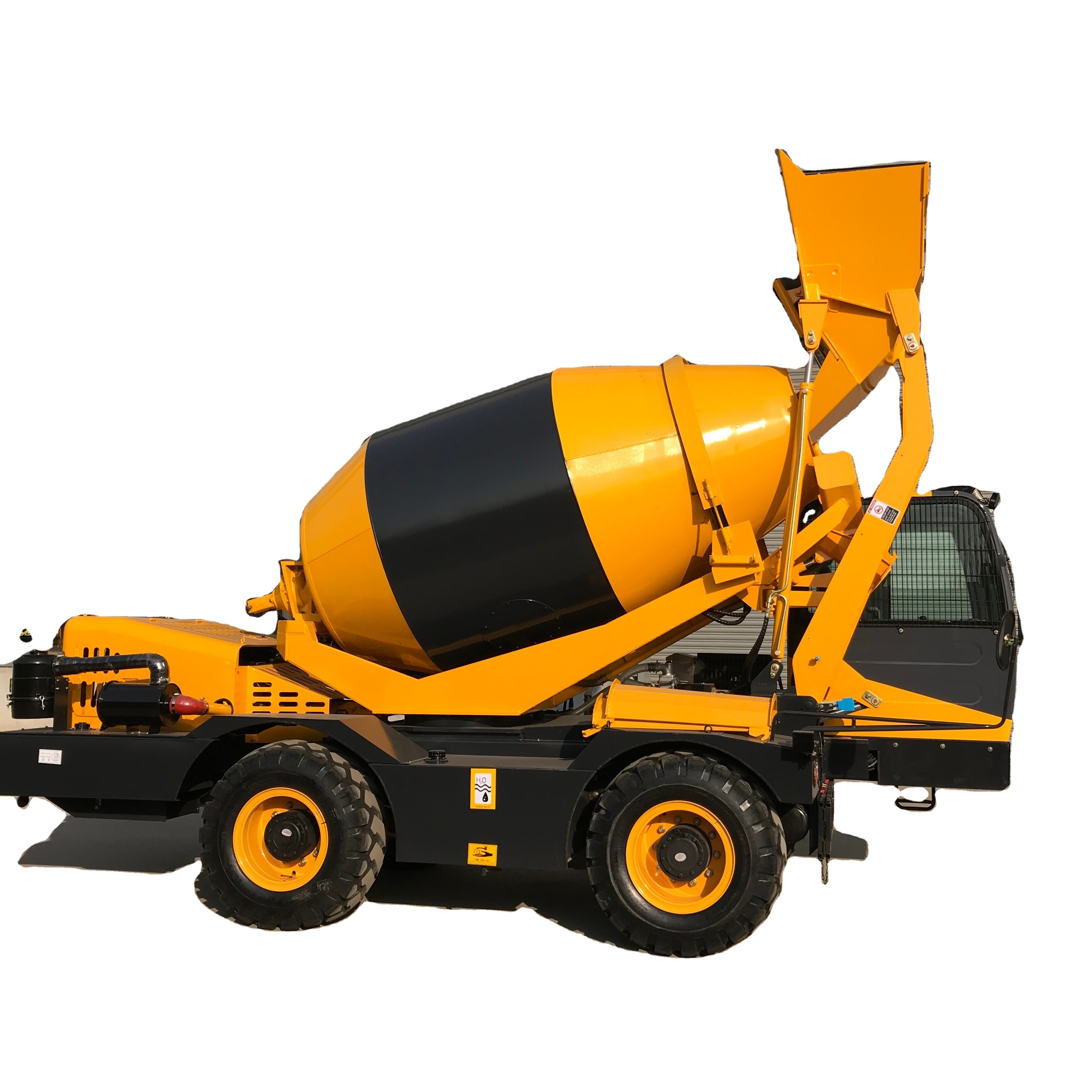 Chinese Self loading Concrete mixer truck 4m3 drum capacity HY400 in stock for sale