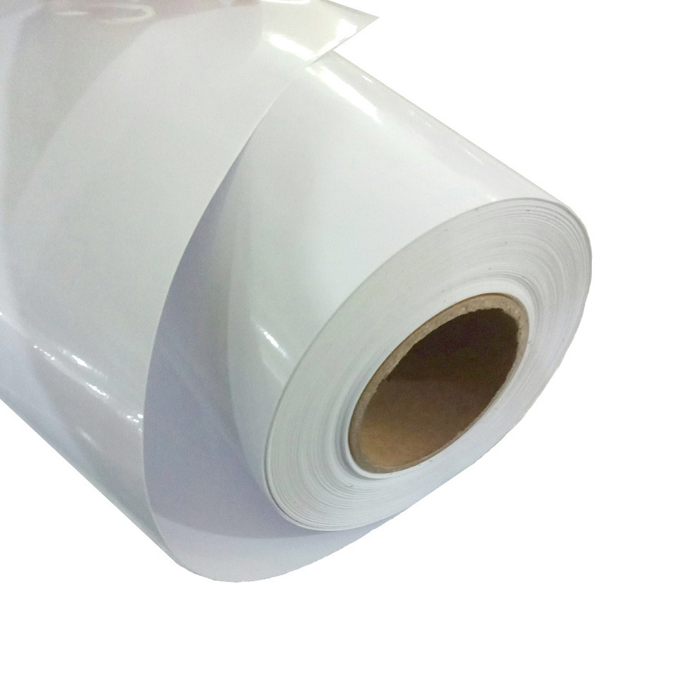 Eco-solvent Direct Factory Supply  No Curl Roll Up Green Media Rolls In White