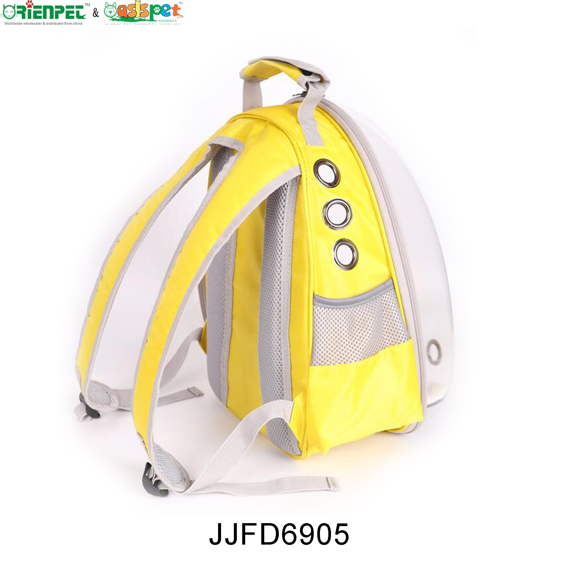 ORIENPET & OASISPET Pet Breathable hard shell backpack Pet outdoor transparent backbag Ready stocks JJFD6905 Pet bag