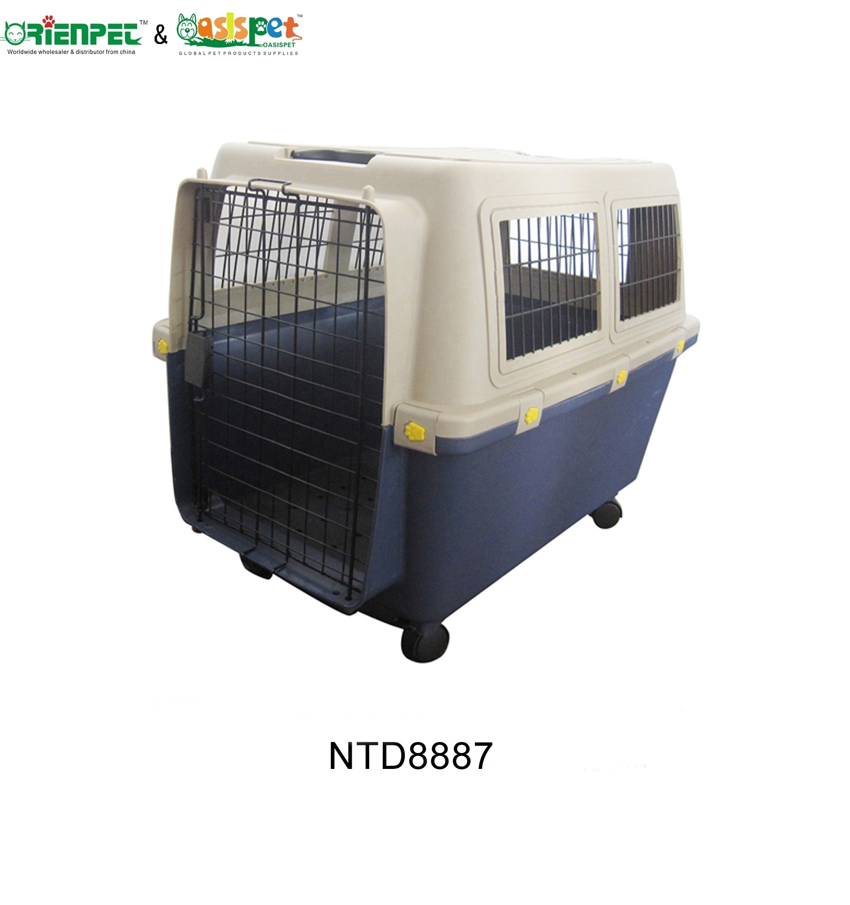 ORIENPET & OASISPET Plastic Dog Carrier with wheels Ready stocks NTD8887B Pet carrier