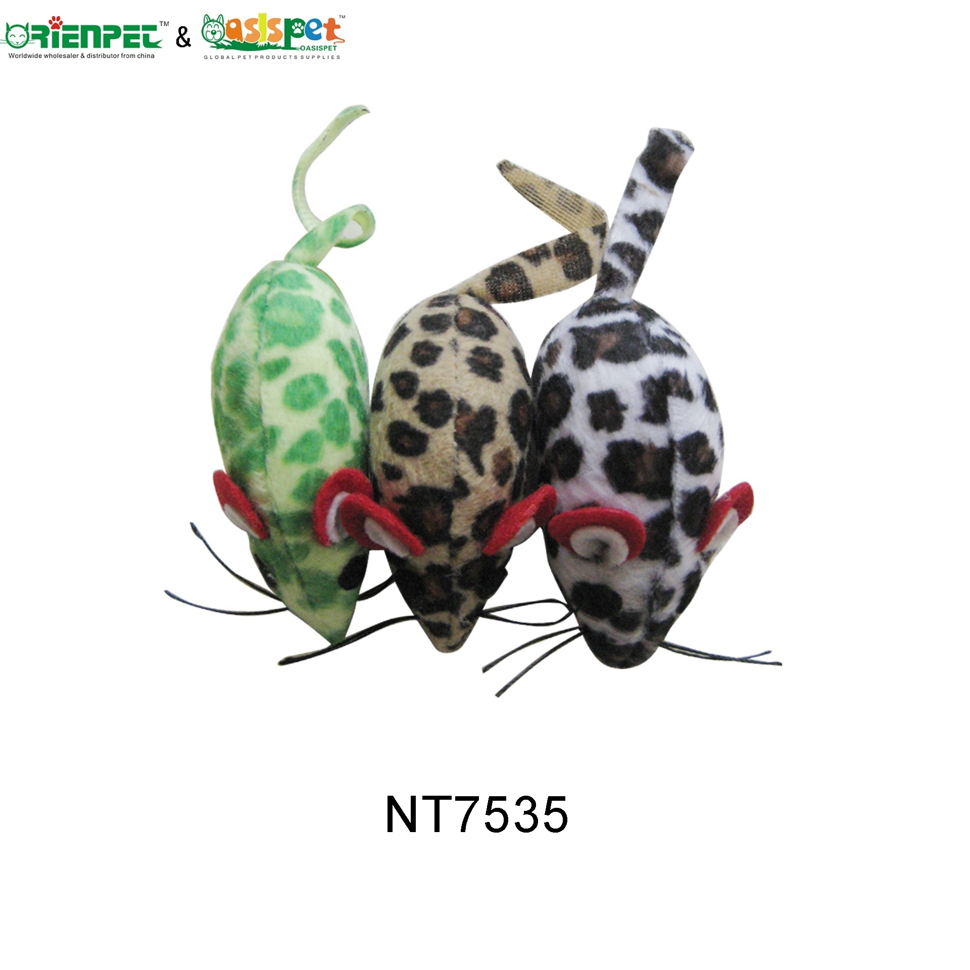 ORIENPET & OASISPET Pet Cat plush mouse toy with catnip Ready stocks NT7535 Cat products