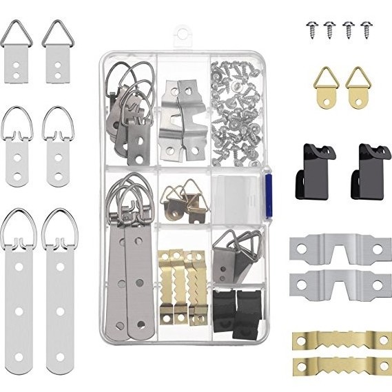 Wholesale Different Shaped Metal Hardware Photo Frame Hanger Kits Picture Wall Hanging Hooks