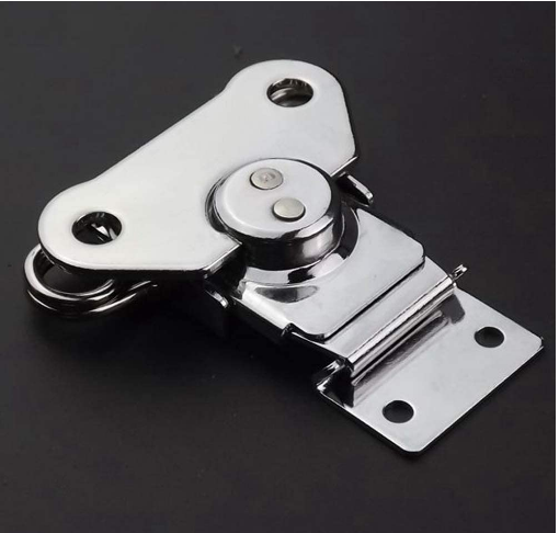 304 Stainless Steel Spring Loaded Small Butterfly Twist Latch Buckle Latch for Suitcases Wooden Box