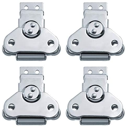 304 Stainless Steel Spring Loaded Small Butterfly Twist Latch Buckle Latch for Suitcases Wooden Box