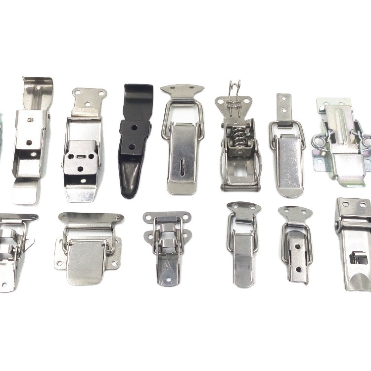 116mm Length Stainless Steel 304 Nickel Plated Toggle Latch Spring Draw Hasp Clamp Latch