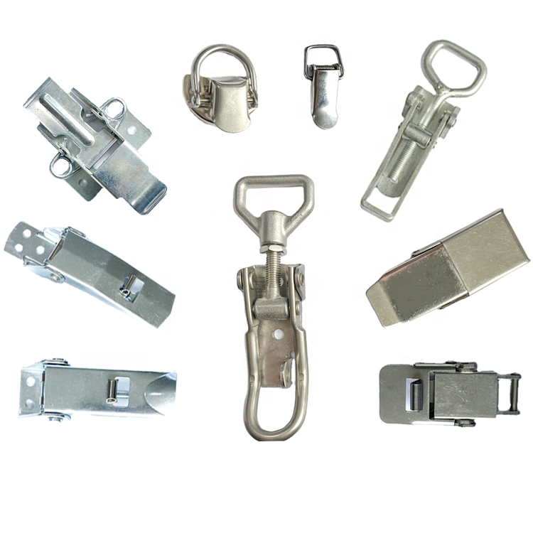 116mm Length Stainless Steel 304 Nickel Plated Toggle Latch Spring Draw Hasp Clamp Latch