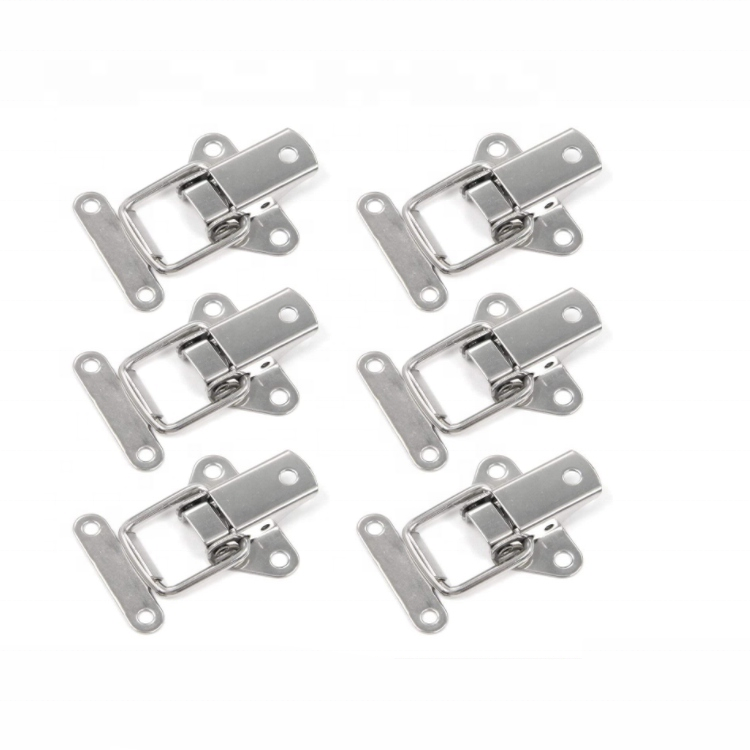 heavy duty small mini metal stainless steel adjustable tool wooden box pull down draw latch clamp toggle draw latch