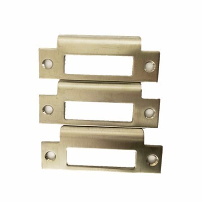 2023 custom heavy duty lock security stainless steel frame door handle strike plate for lock