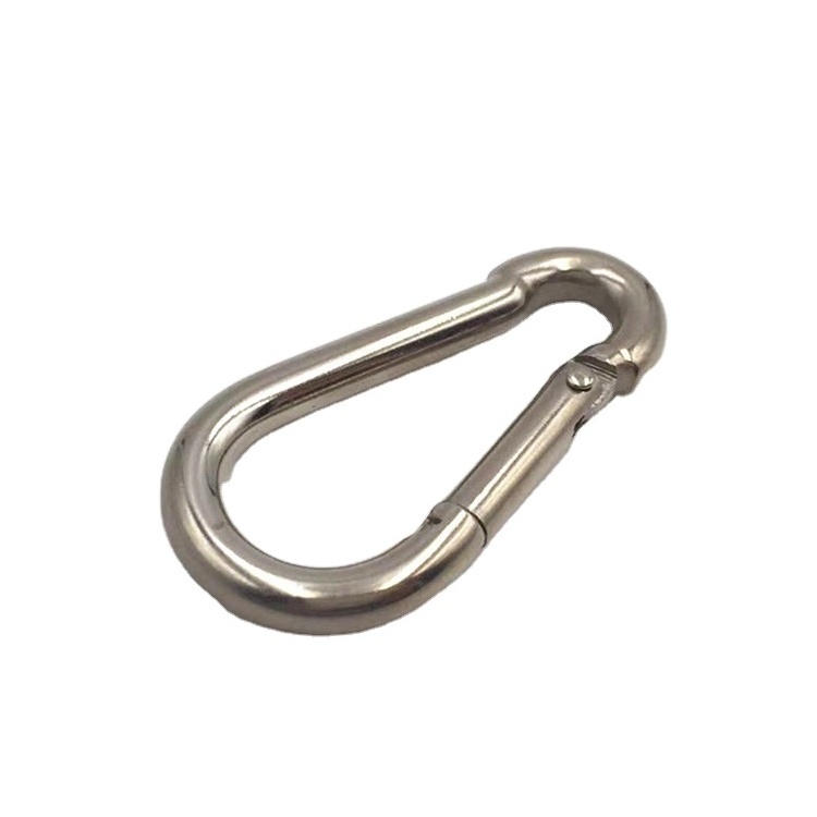 OEM Custom Spring Buckle Safety Snap Carabiner Clips 304 316 Stainless Steel Climbing Spring Snap Hook