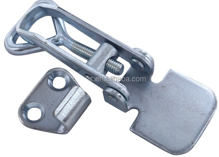 Heavy Duty Adjustable Padlock Hasp Triangle Hook Stainless Steel Toggle Latches with Lock Hole