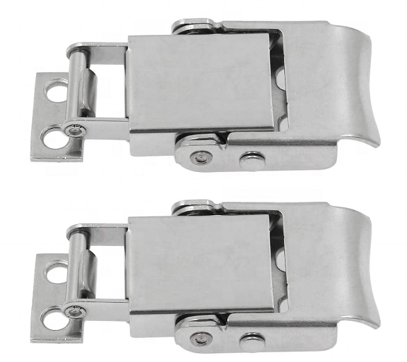 A31B Stainless Steel 304 Spring Loaded Draw Latch Toggle Hasp Clamp Latch Lock For Box Cabinet