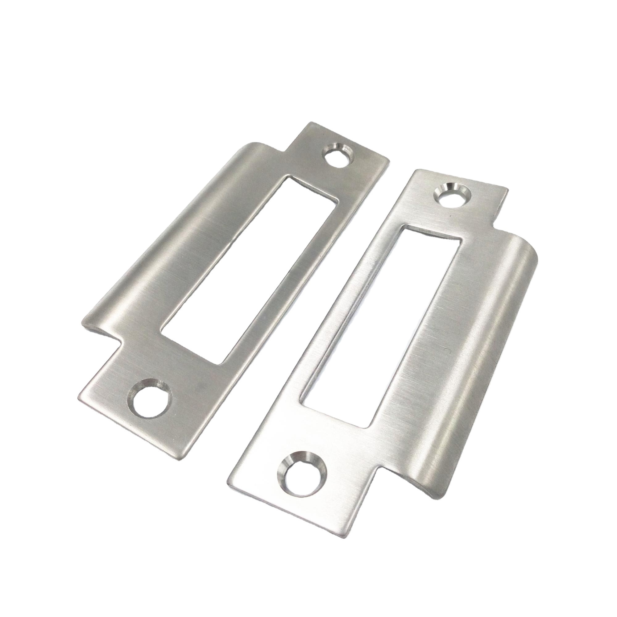 Custom Wooden Door Frame Buckle Plate Interior Room Door Security Door Cylinder Tube Latch Strike Plate