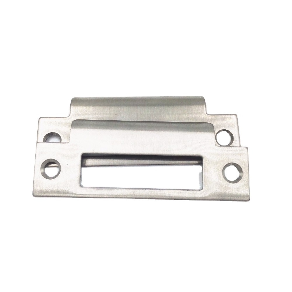 Custom Wooden Door Frame Buckle Plate Interior Room Door Security Door Cylinder Tube Latch Strike Plate