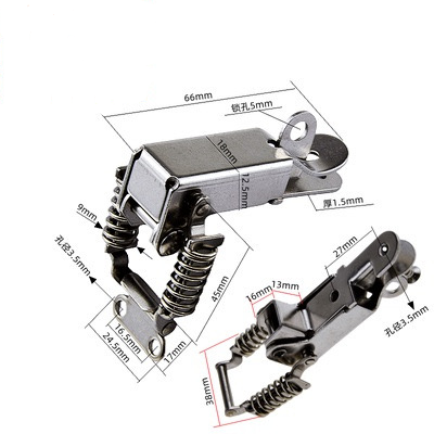 90 Degree Latches Stainless Steel With Spring Loaded Toggle Clamp