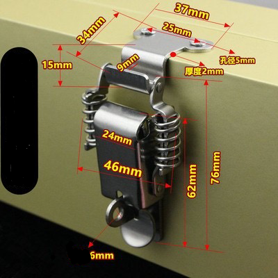 90 Degree Latches Stainless Steel With Spring Loaded Toggle Clamp