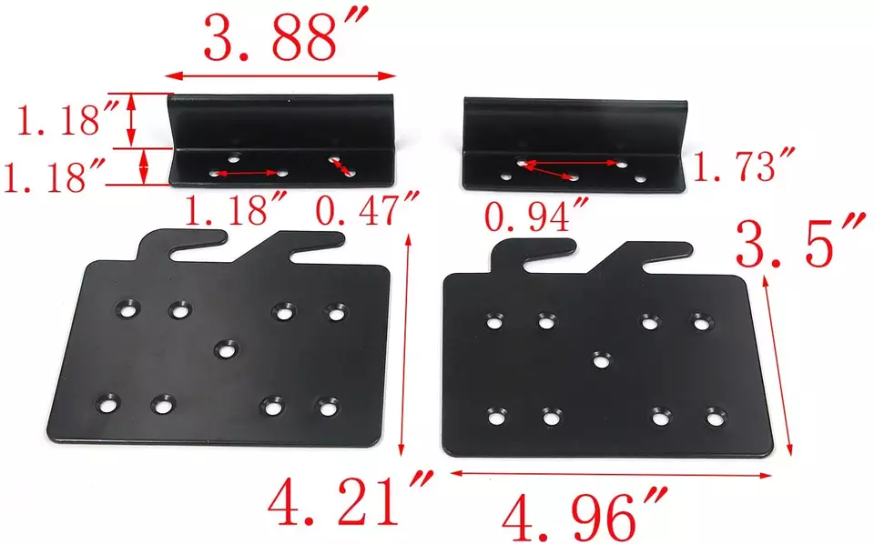 Bed Frame Post Double Hook Slot Rail Hooks Plates Bed Accessories