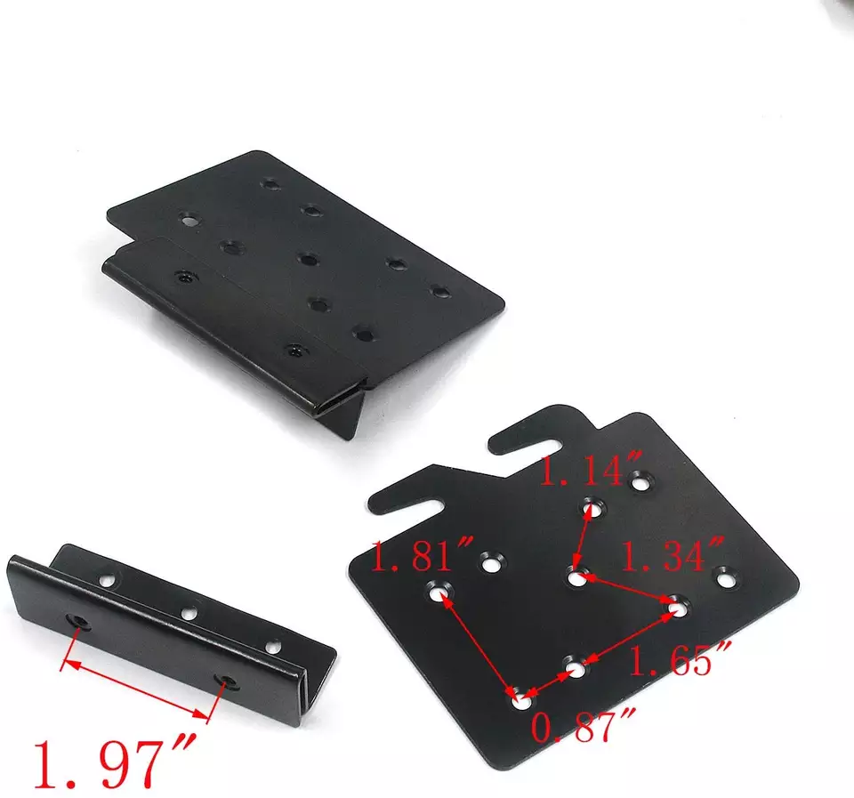 Bed Frame Post Double Hook Slot Rail Hooks Plates Bed Accessories