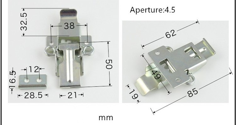 Toggle clamp small metal box latches toolbox locks and latches