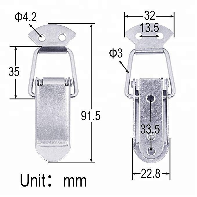 Custom Tool box latch stainless steel gate latch