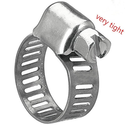 OEM ODM custom Stainless steel Adjustable Clamping Screw band gear hose clamp