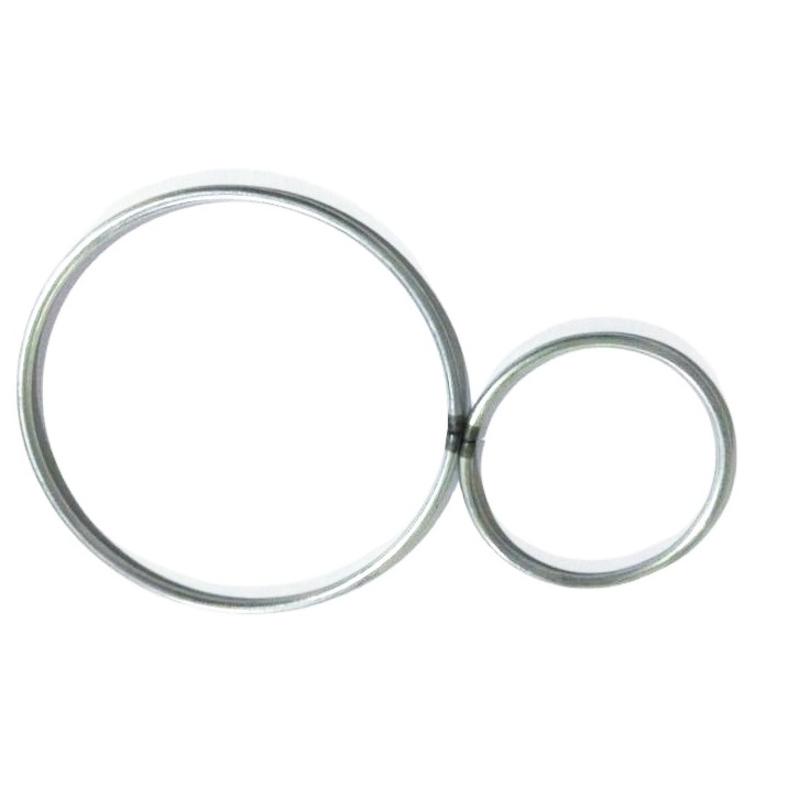 Customizable Packaged Stainless Steel Wire Wreath Circle Metal O Ring with Plastic Cover