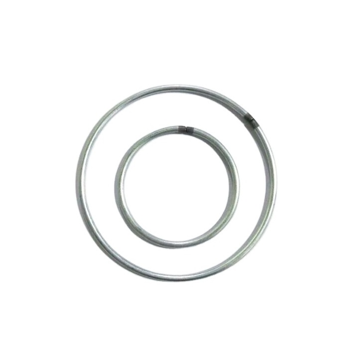 Customizable Packaged Stainless Steel Wire Wreath Circle Metal O Ring with Plastic Cover