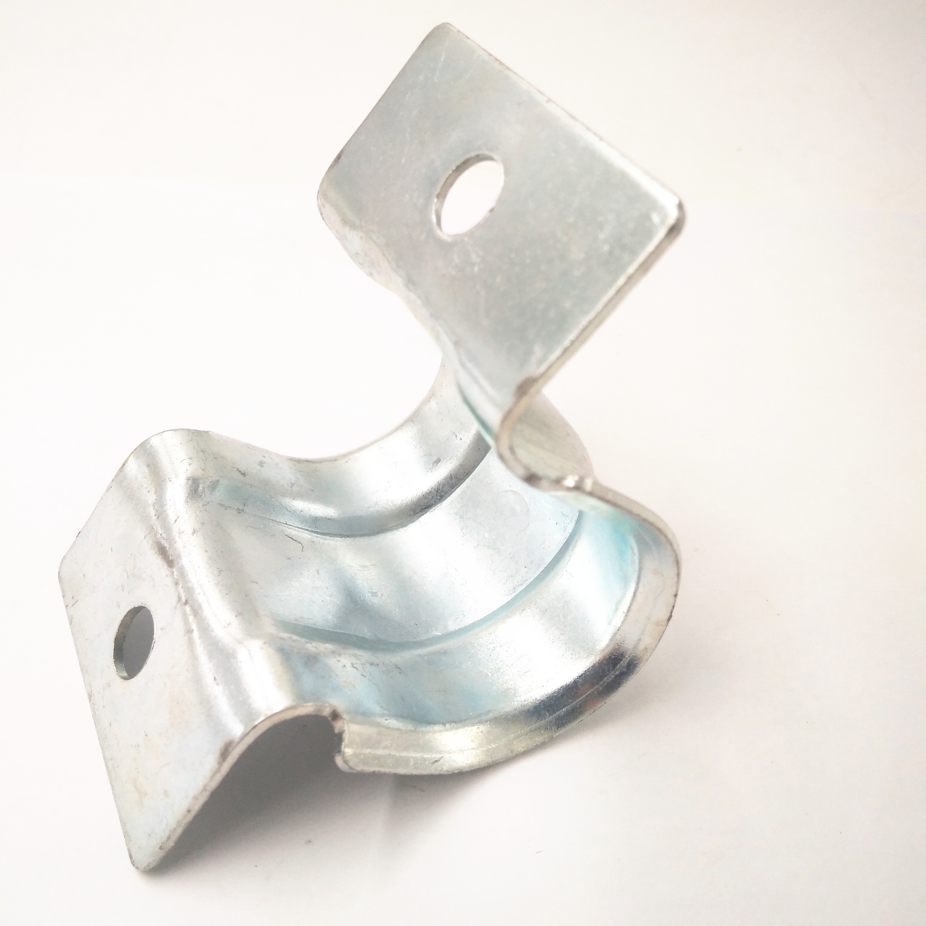 Polished Stainless Steel Plumbing Fixtures Saddle Clamp Pipe Clamp in Metric System Boxed Packaging