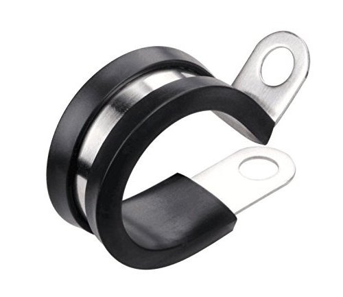 Rubber Lined P Clips Rubber Pipe Clamps Stainless Steel INOX 304  Durable R Types Hose Clamps of quick locking pipe clamp