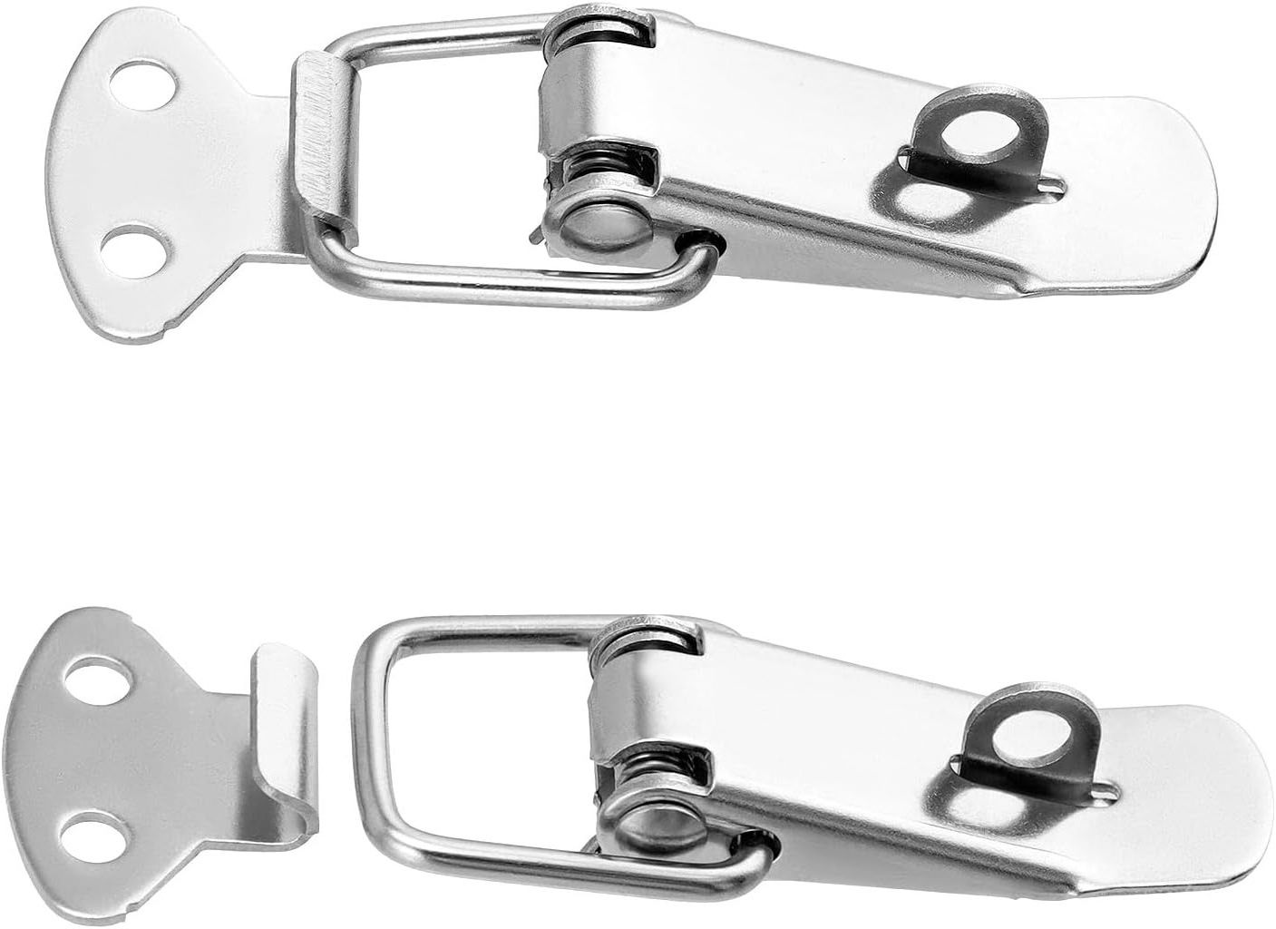 116mm Length Stainless Steel 304 Nickel Plated Toggle Latch Spring Loaded Box Clamp Latch