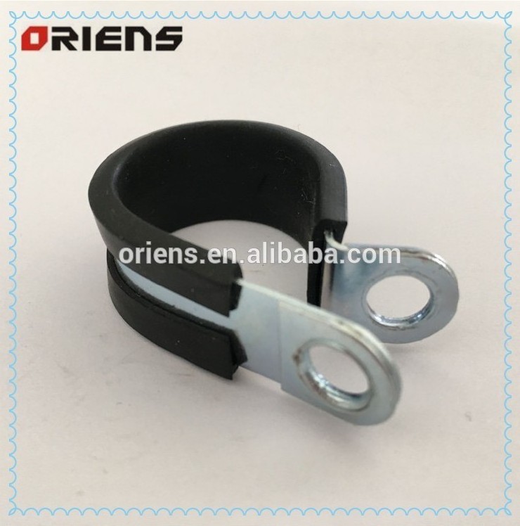 Rubber Lined P Clips Rubber Pipe Clamps Stainless Steel INOX 304  Durable R Types Hose Clamps of quick locking pipe clamp