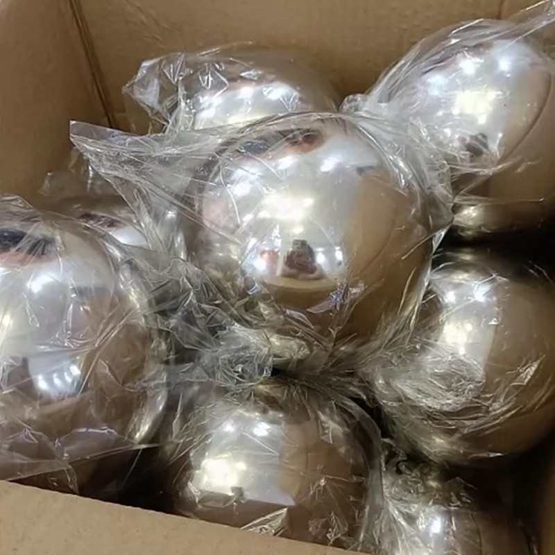 Stainless 321 314 316l 316ti Mirror Polishing Sphere Decoration Sculpture Metal Half Ball 304 Stainless Steel Hemisphere Balls