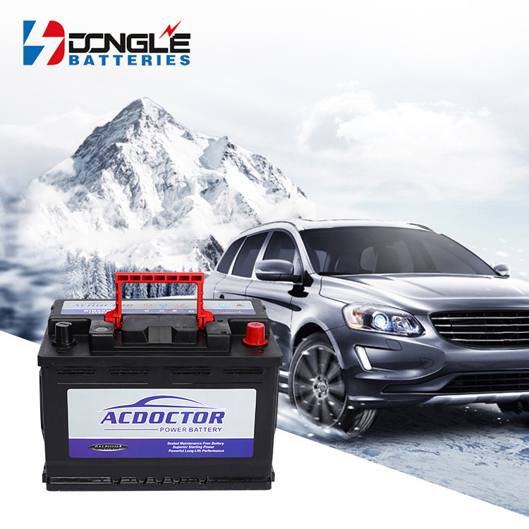 Wholesale Price High CCA Maintenance Free DIN80MF European Vehicles 12V 80Ah Lead Acid Car Battery