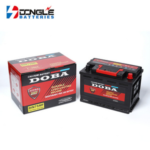 Good Price High CCA MF DIN75 Rechargeable Trucks Cars SMF Lead Acid 12V 75Ah Auto Battery