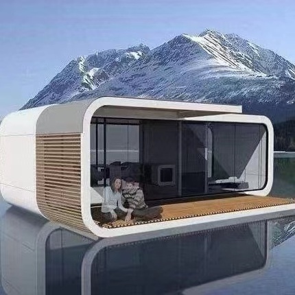 20 40ft Modular prefab tiny homes container office portable apple house pod movable apple cabin