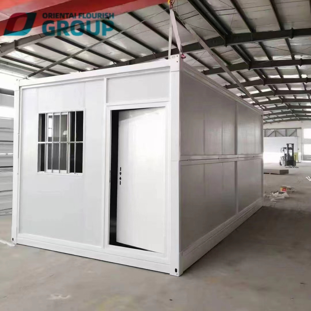 Foldable Container 20 40ft Prefab Folding Container Homes House Two Bedrooms One Bathroom Luxury Customized Office Mall Modern