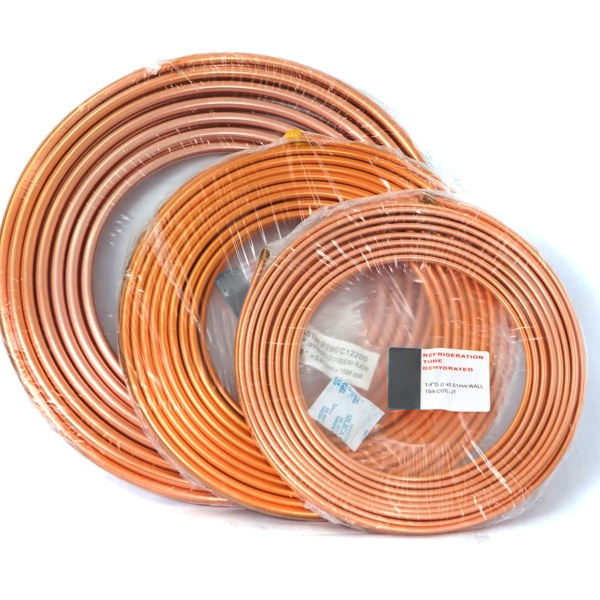 Flexible 5/8 Inch Copper Coil Pipes For Air Conditioning