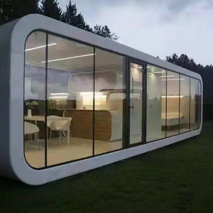 Luxurious Prefab Pod Shaped Prefabricated Movable Steel Structure Container Homes Apple Cabin Kit Houses For Sale